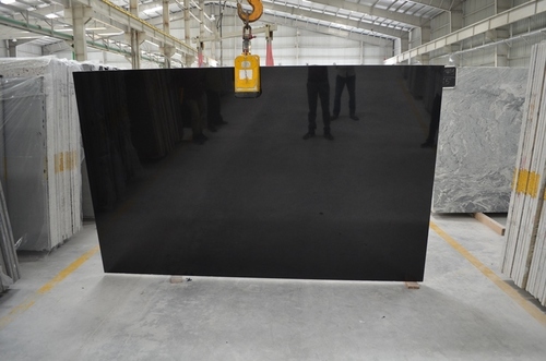 Ab. Black Granite Tiles & Slabs - Gang Saw Slabs, Sawn/Polish/Flame/Antique Finishes | Flooring & Wall Cladding, 18mm Thickness, Dense 2.9 kg/m³ Black Granite