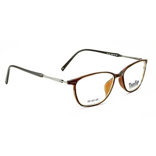 Tp-181 Black Shine Square Frame - Acetate Material , Unisex Design With Full Rim