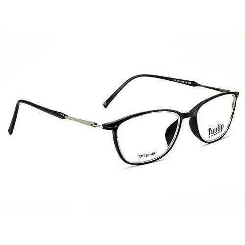Tp-181 Black Shine Square Frame - Acetate Material , Unisex Design With Full Rim