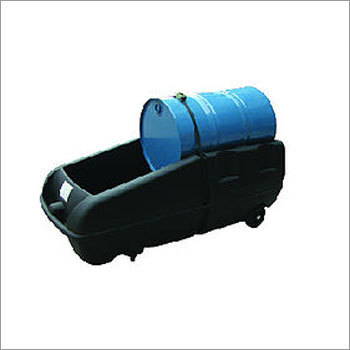 Drum Karts - High Load Bearing Capacity, Durable Plastic Design | Efficient Mobile Dispensing Unit for Industrial Use