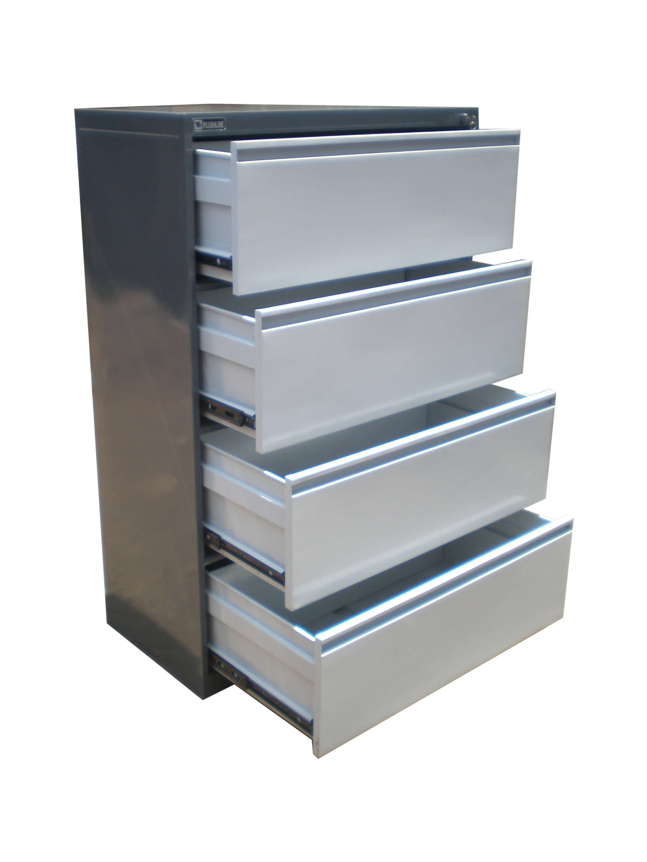 4 Drawer Filing Cabinet - Metal, 70x40x120cm, Grey | Durable Design, Easy Access, Secure Storage, Efficient Filing, Space Saving