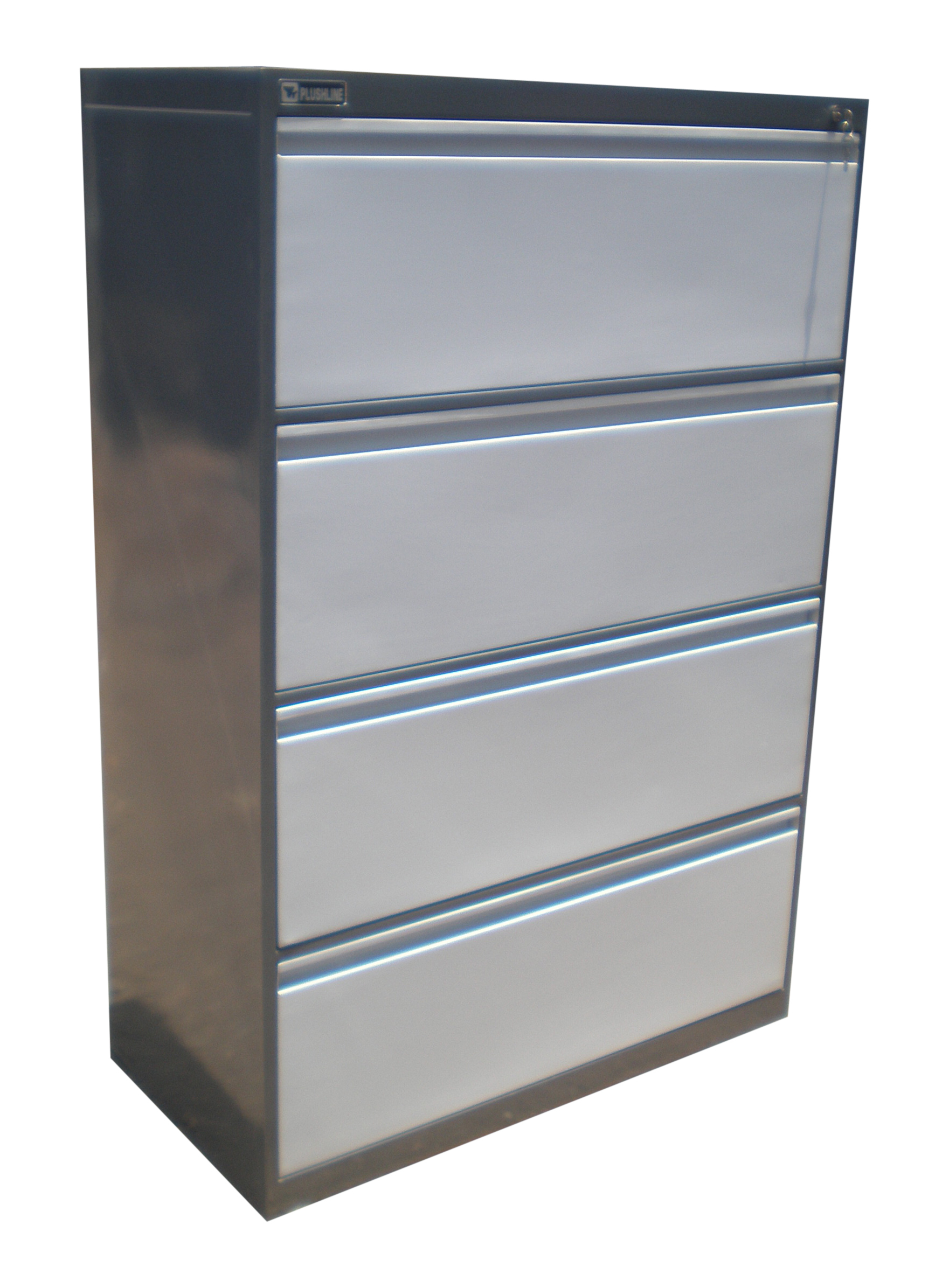 4 Drawer Filing Cabinet - Metal, 70x40x120cm, Grey | Durable Design, Easy Access, Secure Storage, Efficient Filing, Space Saving