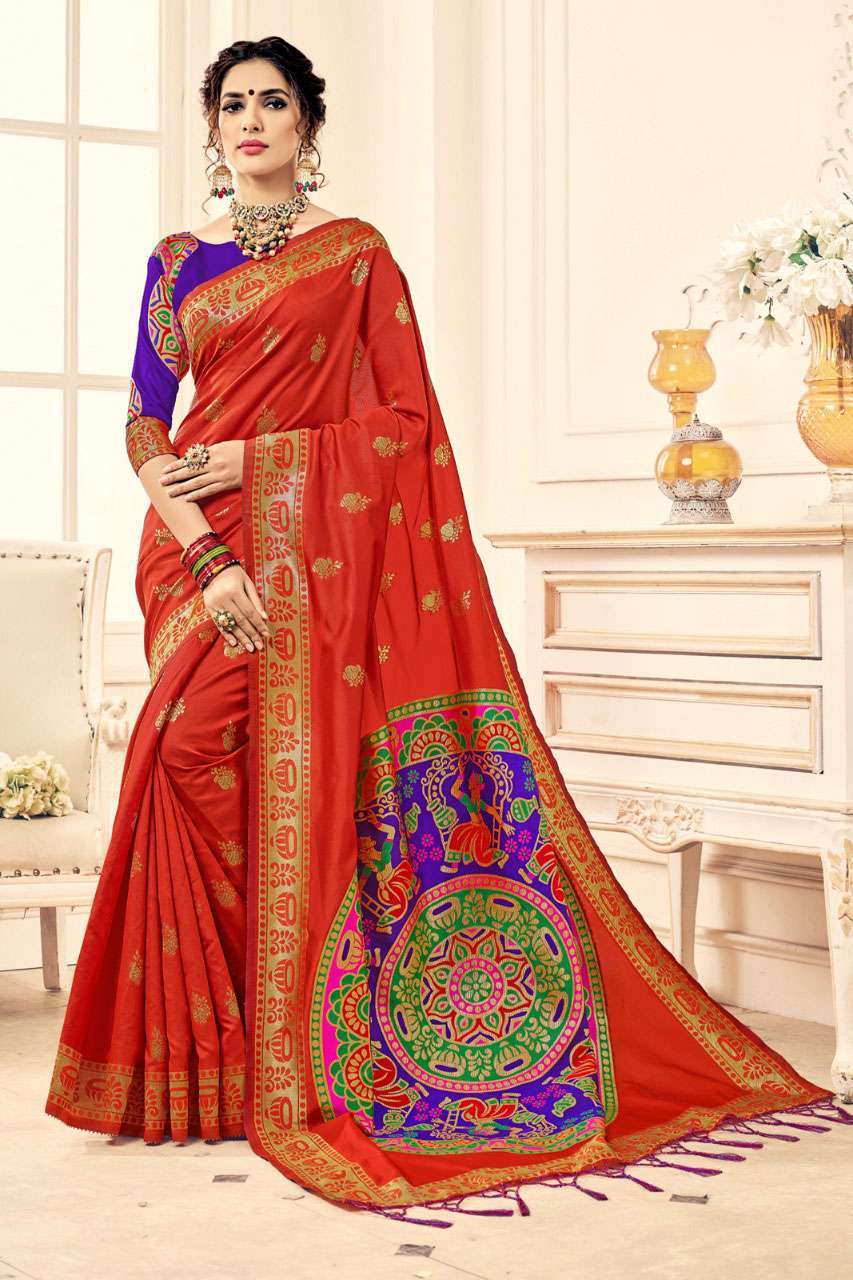 Multicolour Buy Ynf Gulbguni Silk Saree Online In Surat From Sethnic Wholesale