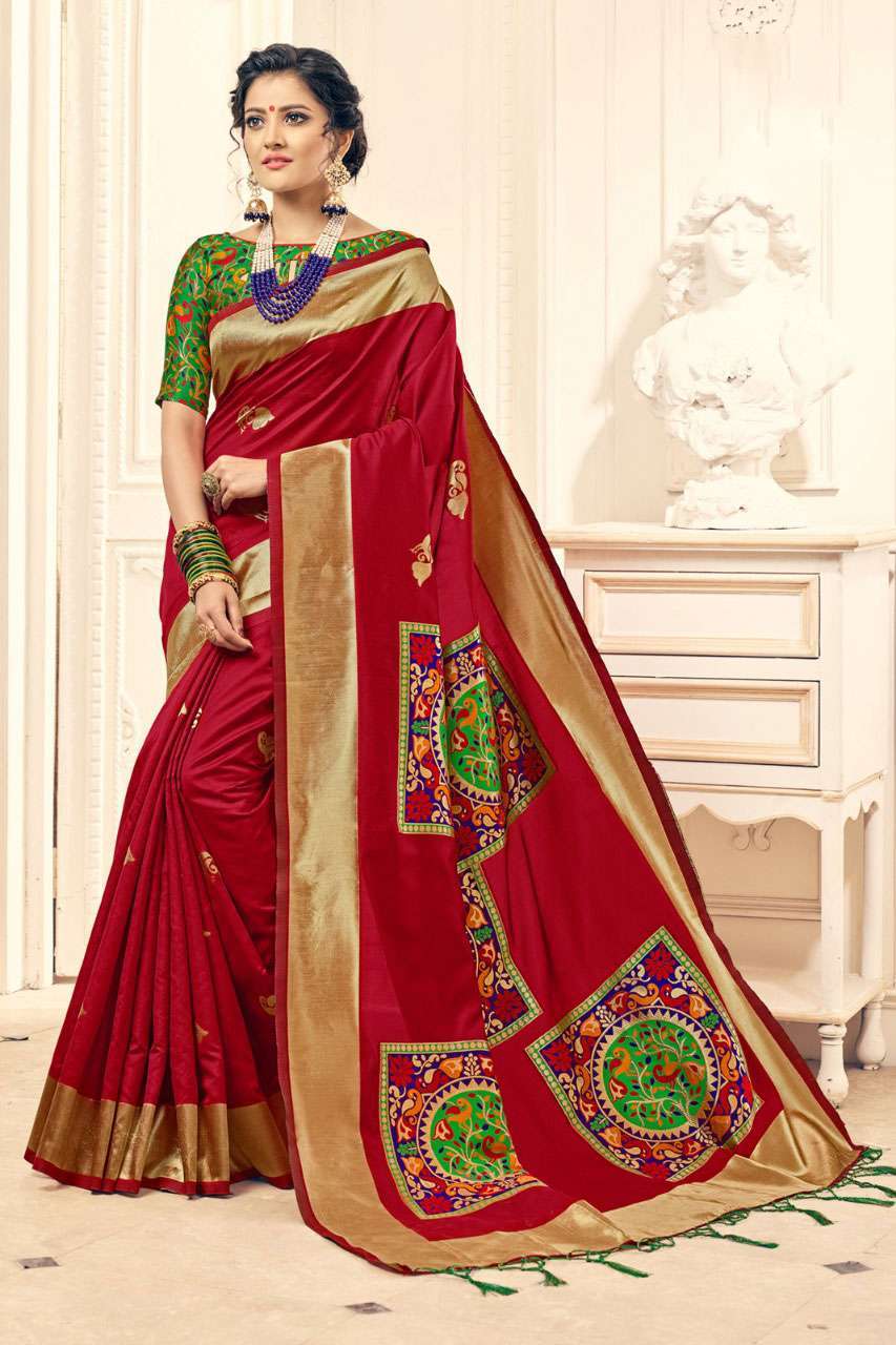 Multicolour Buy Ynf Gulbguni Silk Saree Online In Surat From Sethnic Wholesale