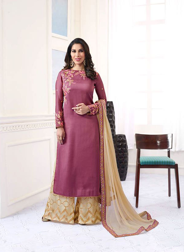 Multicolour 9009-9014 Straight Suits Catalog In Georgette By Sophie