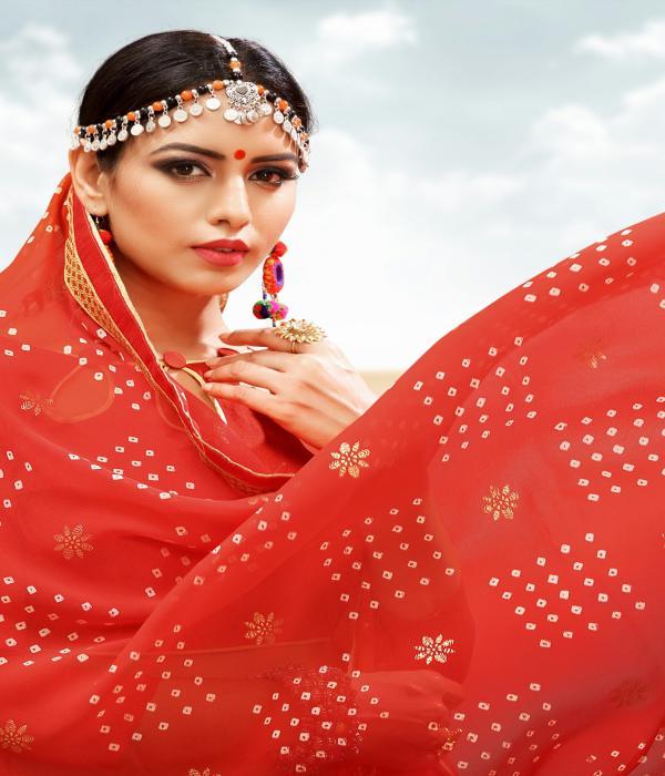 Red Saree