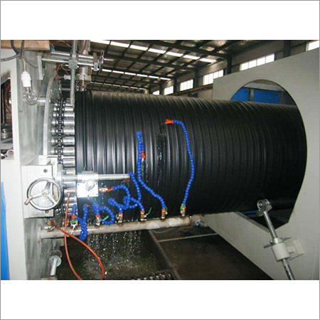 Hdpe Hollow Winding Pipe Machine - 28x10x3 Meter, Grey Color, 15000 Watt Power, Plc Control | Automatic Operation, High Efficiency, Less Maintenance, Excellent Performance