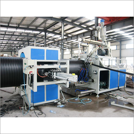 Hdpe Hollow Winding Pipe Machine - 28x10x3 Meter, Grey Color, 15000 Watt Power, Plc Control | Automatic Operation, High Efficiency, Less Maintenance, Excellent Performance