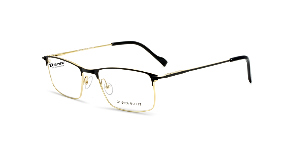 Titanium Dspec Black & Gold Frame