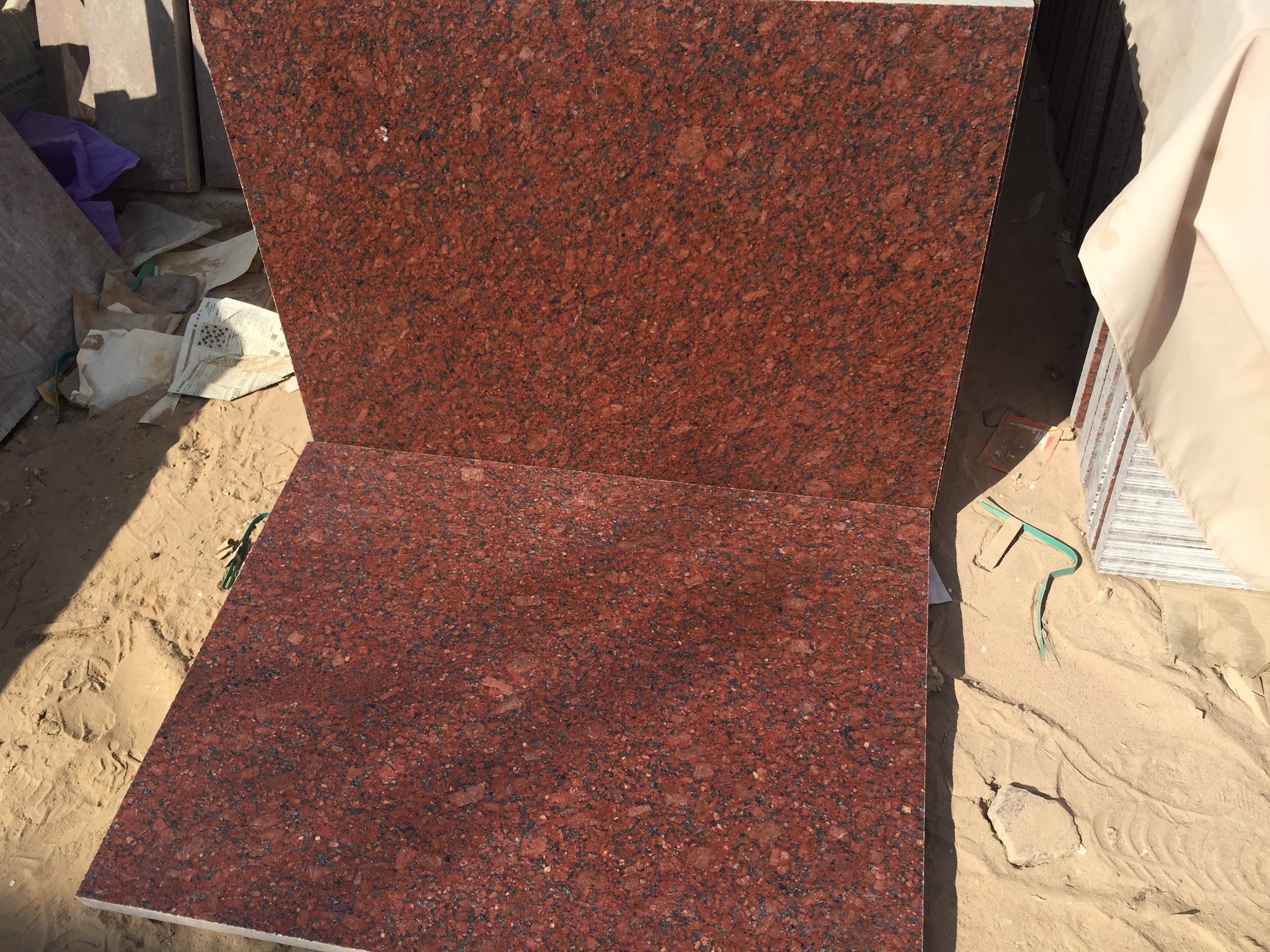 New Imperial Red Granite Tiles & Slabs Application: Flooring