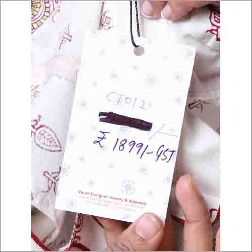 Kurtis - Cotton, 45 Inches, White | V-neck, Half Sleeves, Floral Embroidery, Regular Fit, Comfortable, Durable Stitching