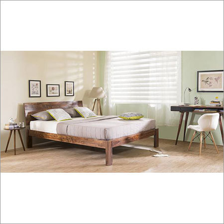 Handmade High Classic Wooden Bed