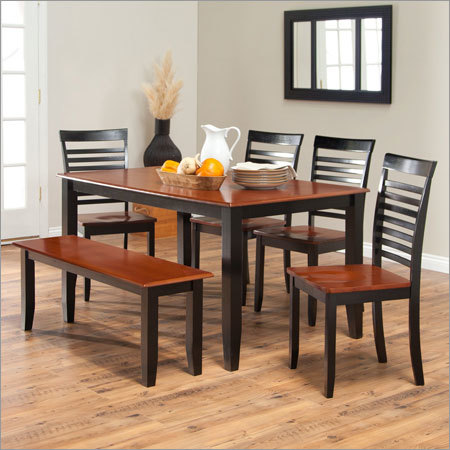 Classic Wooden Dining Sets - Modern Leather & Polyester | Square Shape, Outdoor Use, Single Seater