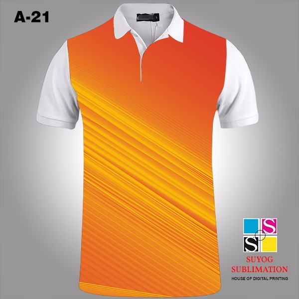Sports T-shirts - Polyester, Customized Fit , Quick-drying, Anti-wrinkle, Breathable Fabric With Vented Hems And Standard Collar For Unisex