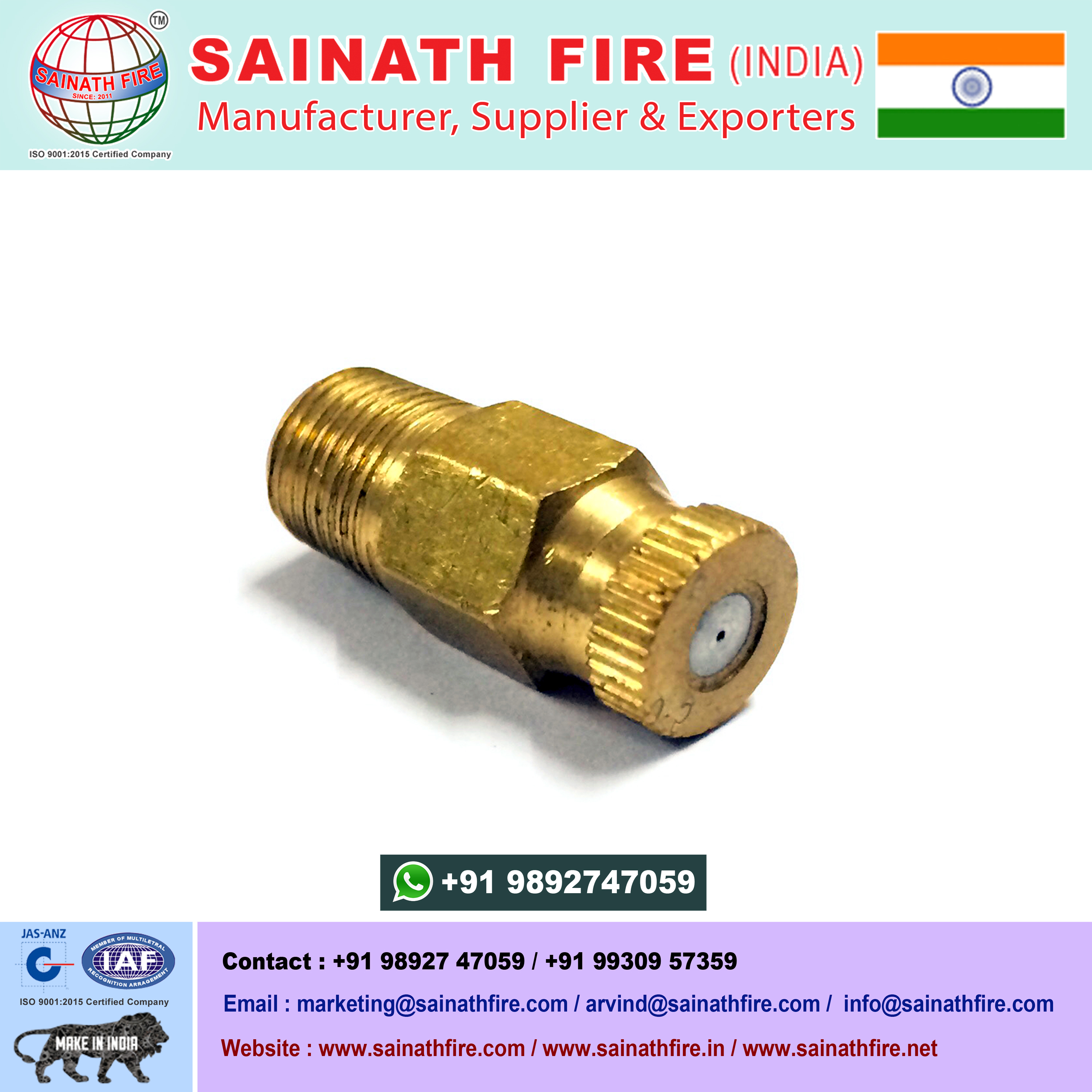 Fog Nozzles And Misting Nozzles