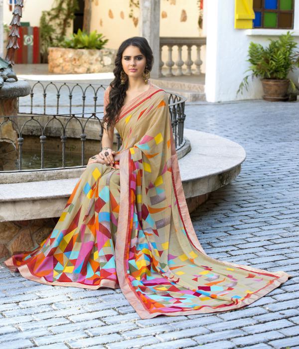 Pure Georgette Saree