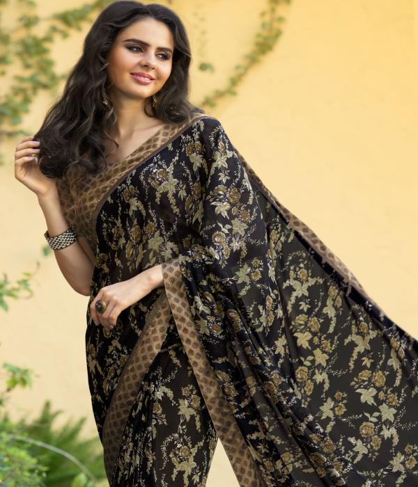 Black Fancy Saree