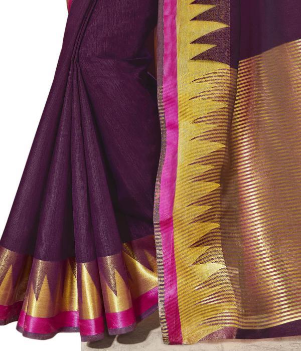 Wine Fancy Designer Saree