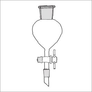Separating Funnel - Glass Material, Transparent Color | Enhanced Efficiency for Laboratory Use