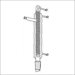 Glass Ether Condenser - Glass 150-250 mm | Transparent Design, Long Working Life, Enhanced Efficiency, Ideal for Laboratory Use