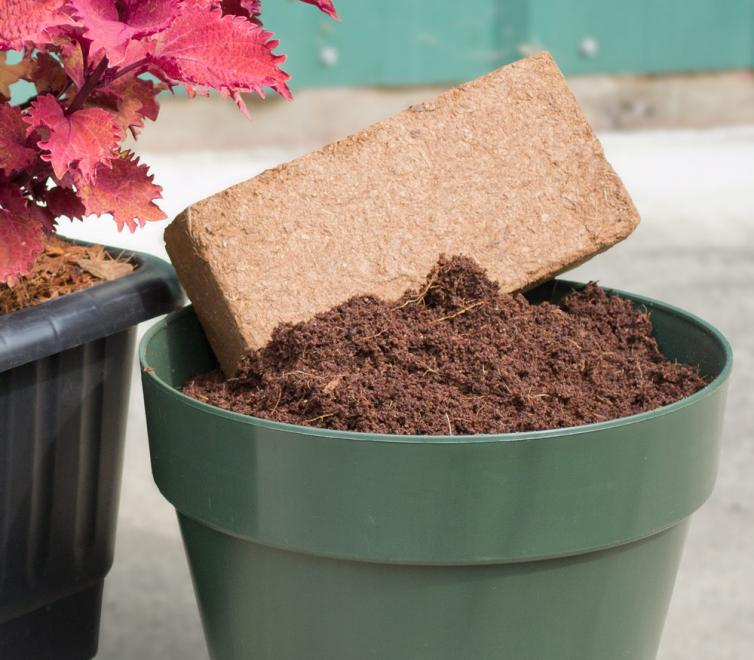 Coco Peat Brick - 650g Coir Block | Expands 8l Eco-friendly Growing Medium For Hydroponics Gardens & Container Plants