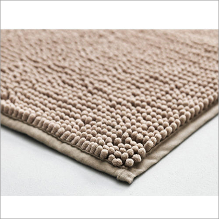 Bathroom Rugs - Cotton Ring Spun Yarn, 40x60 cm, Cream Color, Anti-Slip, Rectangular Shape, Absorbent for Moisture Control