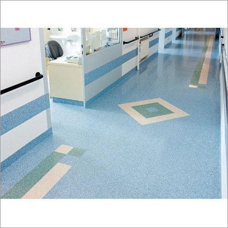 लाइट ब्लू कंडक्टिव फ़्लोरिंग