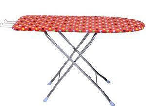 Iron Table - Solid Wood & Iron, 48x18x30 Inches | Handmade Design, Safety Lock, Corrosion-free Metal, Lightweight & Durable