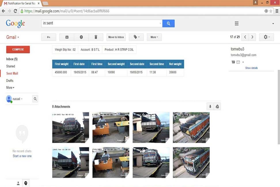 Camera Integrated Weighbridge Accuracy: As Per The Standard Mm
