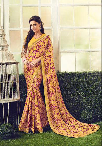 Multisolor Sethnic Crepe Sarees 8671-8685 Printed Collection Woth Heavy Border Blouse