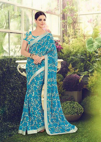Multicolour Sethnic Crepe Sarees 8671-8685 Printed Collection Woth Heavy Border Blouse