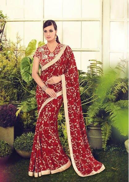Multicolour Sethnic Crepe Sarees 8671-8685 Printed Collection Woth Heavy Border Blouse