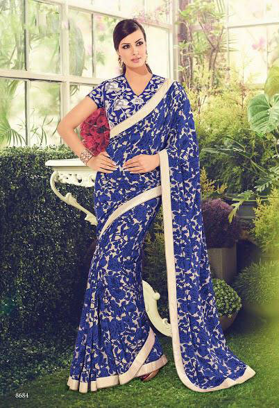Multicolour Sethnic Crepe Sarees 8671-8685 Printed Collection Woth Heavy Border Blouse