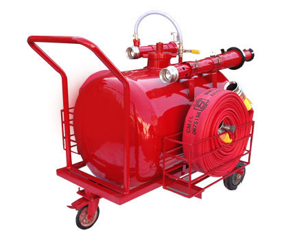 Foam Trolley - Mild Steel & Stainless Steel, Heavy Duty Fire Extinguisher For Rapid Foam Deployment