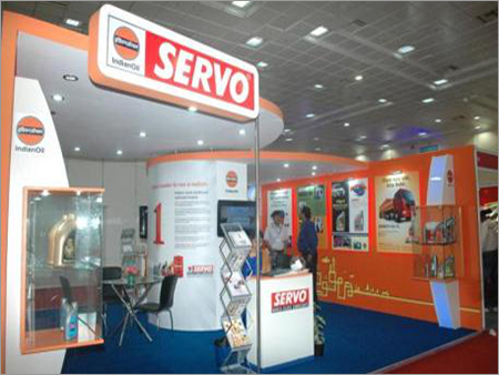 Exhibitions Stall Branding - Various Materials, Customizable Dimensions, Orange | Modular Assembly, Attractive Design, Integrated Lighting, High Impact Brand Visibility