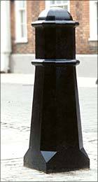 Cast Iron Bollards - Color: Black White Blue