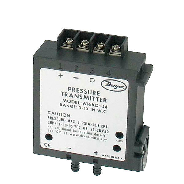 Dwyer 616kd-04 Differential Pressure Transmitter Measure Pressure Of: Gas
