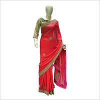 Pink Ladies Casual Wear Saree