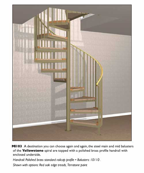 Cast Iron Spiral Stair - Color: Black