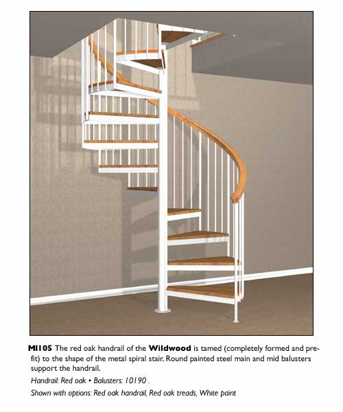 Cast Iron Spiral Stair - Color: Black