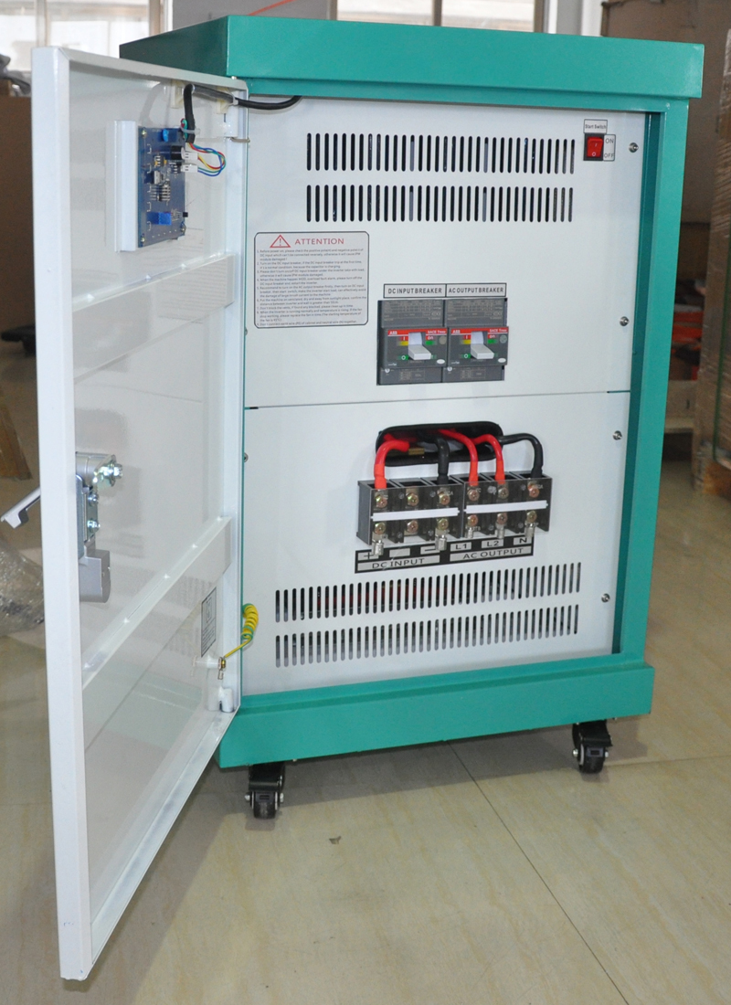 Split Phase Inverter - 10kw Pure Sine Wave, 96-600v Dc Input | Off Grid, Easy Installation, Robust Design, Lcd Display, Caster Wheels For Mobility