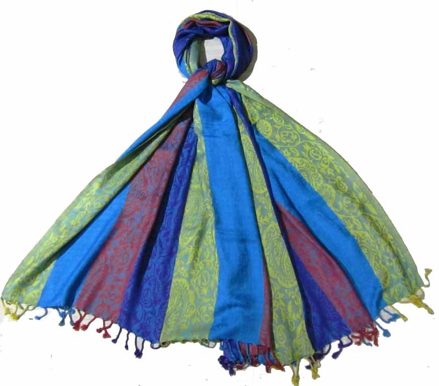 Jamawar Shawls - Color: Multicolor