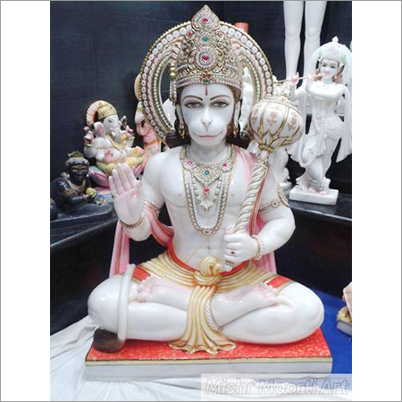 मार्बल हनुमान मूर्ति