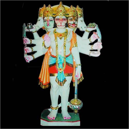 Panchmukhi Hanuman Statue - Height: 2 Feet Foot (Ft)