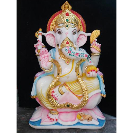 Marble Ganesh Moorti - Features: Good Quality