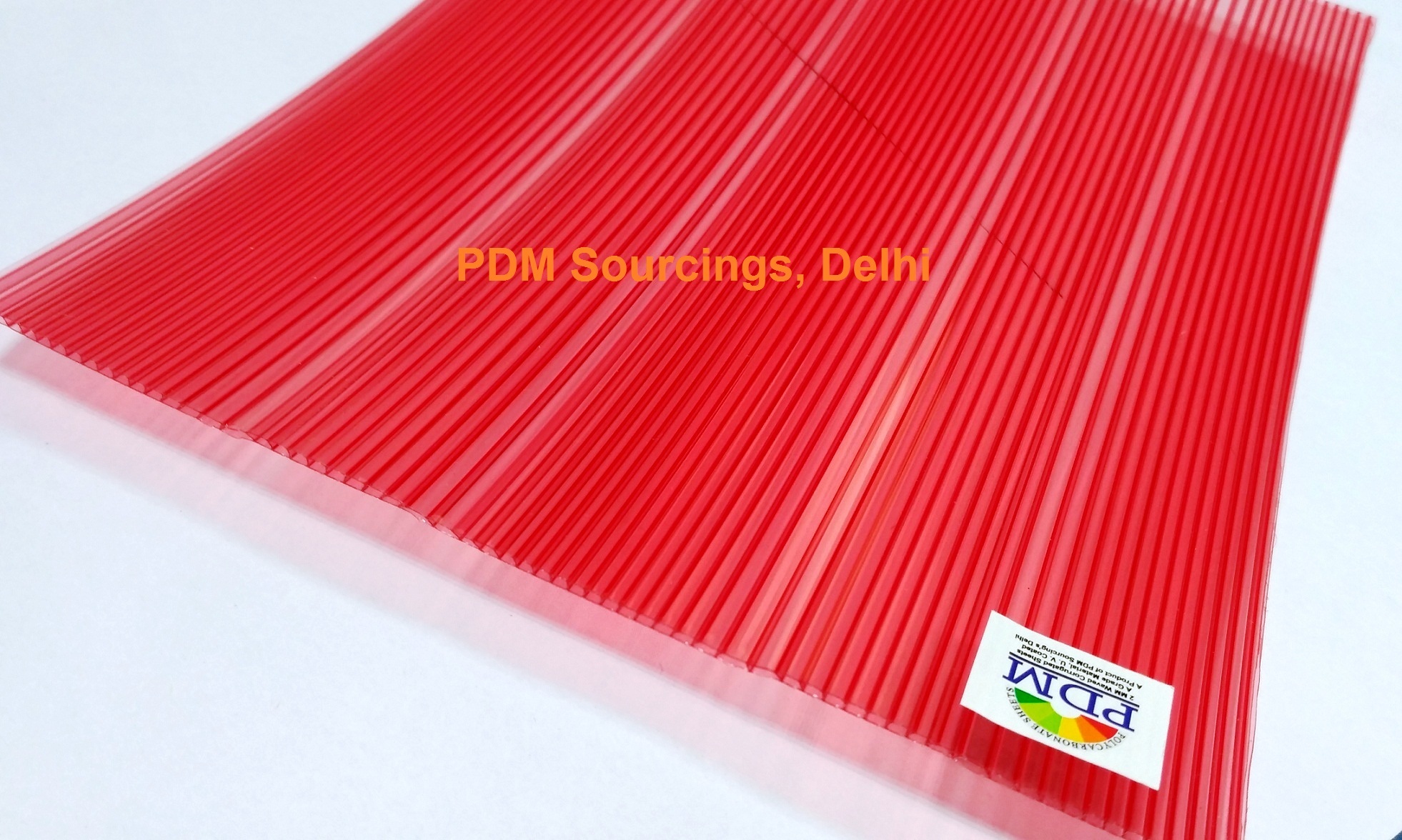 Polycarbonate Plain Wave Sheet - 2mm Thickness, 3-7 Feet Width, 100 Feet Length, Clear & Color Options | Uv Protected, Flexible & Durable, 100% Virgin Material
