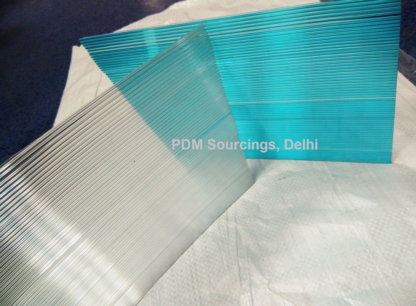 Polycarbonate Plain Wave Sheet - 2mm Thickness, 3-7 Feet Width, 100 Feet Length, Clear & Color Options | Uv Protected, Flexible & Durable, 100% Virgin Material