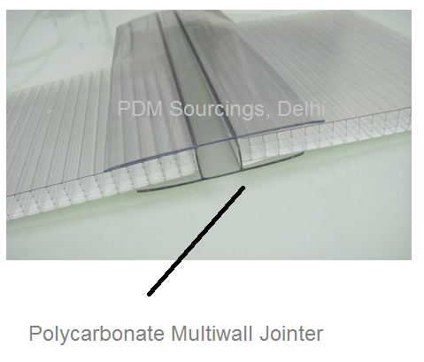 Polycarbonate Hollow Sheet Jointer - 10mm Thickness, 55mm Width, 20ft Length | Clear, Uv Protected, Made From 100% Virgin Raw Material
