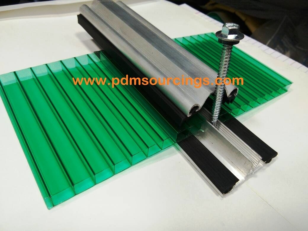 Polycarbonate Multiwall Sheet Jointer ( Aluminum ) Length: 16 Foot (Ft)