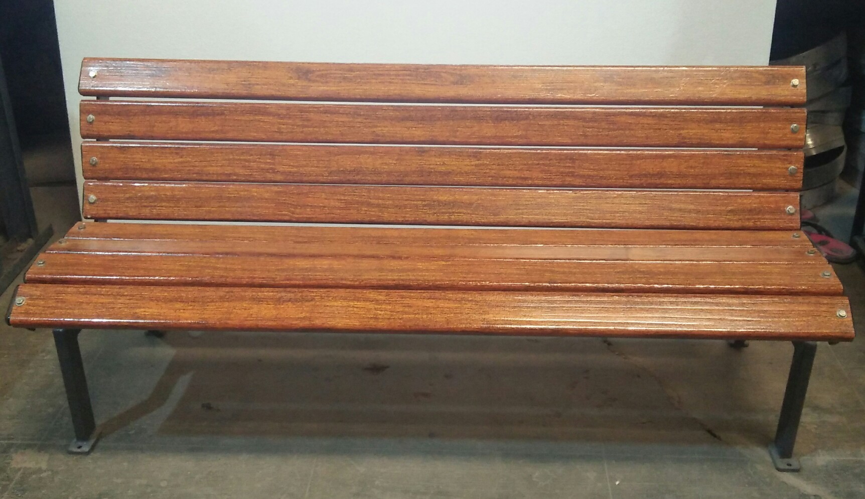 Garden Bench - Metal And Wood, Outdoor Application, Minimal Assembly For 2-3 People | Comfortable, Light Weight, Rust Resistant, Heavy Duty, Weather Resistant